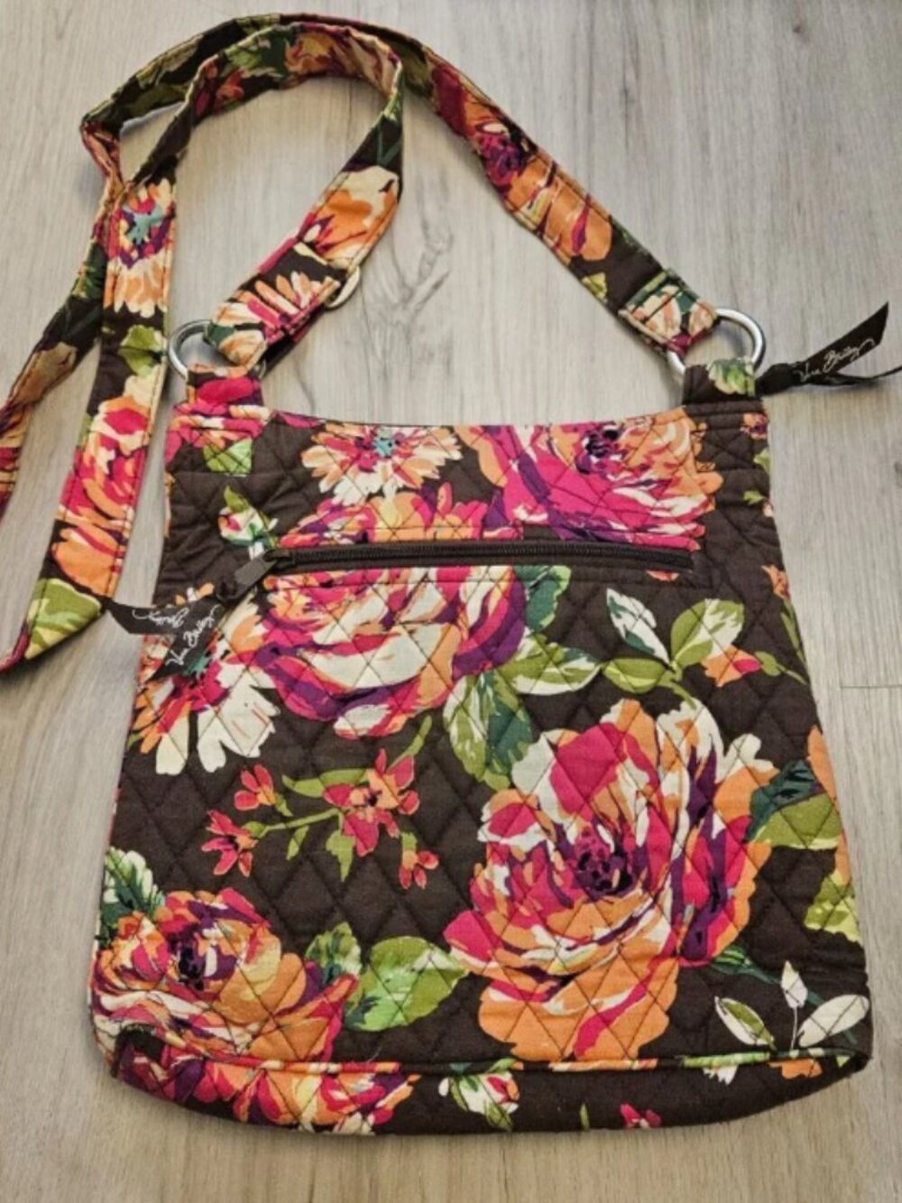 Vera Bradley Hipster Crossbody English Rose Retired Floral Bag - Picture 5 of 5